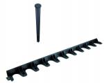 Kinnitusnael Garden Center Flexible Lawn Edge, 19 cm x 2 cm x 2 cm, must, 10 tk