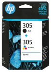 Tint HP HP 305, kollane v./must v./fuksia (magenta) v., 3.5 ml