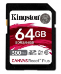 M&auml;lukaart Kingston Canvas React Plus, 64 GB, 300 Mb/s - 260 Mb/s