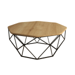 Kohvilaud Kalune Design Diamond, must v./pruun v./hele pruun v., 90 cm x 90 cm x 38 cm