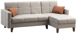 Diivanvoodi Hanah Home Polya 730MST1305, helehall v., 130 x 216 cm x 86 cm