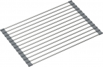 N&otilde;udekuivatusrest Quadron Qmat, 38 cm x 25 cm, roostevaba teras, h&otilde;be/hall