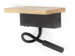 Valgusti seinale CristalRecord Bach, LED, 3000 &deg;K x 5 W, must v.