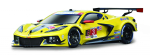 M&auml;nguauto Bburago Chevrolet Corvette C8R 18-28024, 1:24, kollane v.