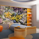 Fototapeet Artgeist Stunning Graffiti, 70 cm x 70 cm