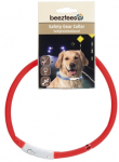 Kaelarihm koertele Beeztees Safety Gear, punane v., 700 mm x 10 mm