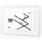 Magnetiline tahvel Ozobot Color Code Base, valge v., 36 tk