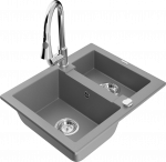 K&ouml;&ouml;givalamu koos kraaniga Mexen Carlos Elia, graniit, 58.2 cm x 47.5 cm x 17.7 cm, h&otilde;be/hall