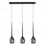 Valgusti rippuv AZzardo Izza AZ2937, E14, 3 x 40 W, must v.