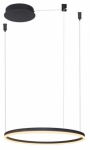 Valgusti rippuv AZzardo Halo AZ4968, LED, 3000 &deg;K, 1 x 47 W, must v.