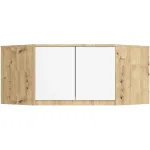 Riidekapp Akord S100, pruun v./valge v./pruunikas v., 50 cm x 100 cm x 55 cm