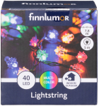 J&otilde;ulutuled Finnlumor Retro, 7.8 m, mitmev&auml;rviline, 40 LED