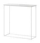 Konsoollaud ADRK Milan, l&auml;bipaistev v./valge v., 30 cm x 80 cm x 80 cm