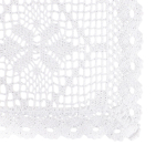 Laudlina ristk&uuml;likukujuline Homla Crochet, valge v., 130 x 170 cm