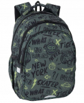 Kooli seljakott CoolPack Jerry Tiger, must v./kollane v./hall v., 28 cm x 15 cm x 39 cm