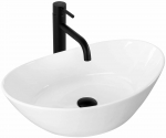 Vannitoa kraanikauss Rea Kate, keraamiline, 55.5 cm x 33.5 cm x 16 cm, valge v.