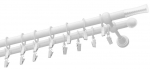 Kardinapuu komplekt Olimp Walec, 150 cm, &Oslash; 19 mm, valge