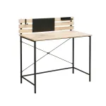 Kirjutuslaud Home4you Hannes, 100 cm x 50 cm, 100 cm, pruun v./must v.