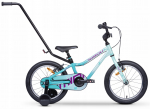 Lisaratastega laste jalgratas, laste Tabou Miss FR, mint/violetne, 12"