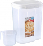 Kuivaine konteiner, komplekt kruusiga Sistema Bake It, 3.25 l, valge v.
