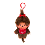 V&otilde;tmehoidja Monchhichi Big Head, 10 cm, pruun v./punane v.