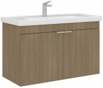 Vannitoakapp valamuga Kalune Design Desna, sonoma tamm v., 45 cm x 90 cm x 58 cm