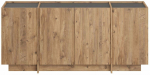 Konsoollaud Nordure Dorma, antratsiit v./pine, 45 cm x 180 cm x 80 cm