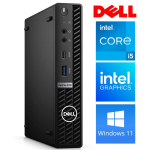 Statsionaarne arvuti Dell RM83202, taastatud Intel Core i5-11500T, DDR4 32 GB, SSD 512 GB, Intel UHD Graphics 750 Dynamic, Windows 11 Pro OptiPlex 5090 Micro