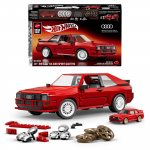 Konstruktor, auto Mattel Hot Wheels Audi Sport Quattro JLK39, 864 tk, punane v.
