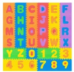 Matt beebidele - pusle Rebel Alphabet, 180 cm x 180 cm, mitmev&auml;rviline