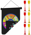 Noolem&auml;ng, komplekt Spartan Magnetic Dart Board, must v./punane v./kollane v., 7 tk