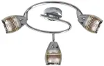 Valgusti lagi Candellux Milton 93-61300, E14, 3 x 10 W, kroom v. / kroom v.