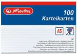 M&auml;rkmepaber Herlitz 1150507, 100 tk, valge v.