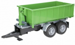 M&auml;nguhaagis Bruder Roll Off Container Trailer 02035, 1:16, roheline v.