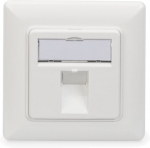 V&otilde;rgutoode Digitus Wallplate for Keystone Modules German type, valge v.