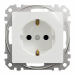 Pistikupesa Schneider Electric Sedna Design SDD111022, maandusega, valge
