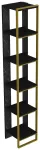 P&otilde;randariiul Kalune Design Polka 2 875ZNA3654, kuldne v./must v., 32.2 cm x 31.2 cm x 32.2 cm