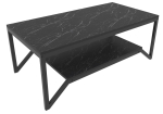 Kohvilaud Kalune Design Flora, must v., 120 cm x 60 cm x 45.8 cm