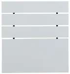 Voodipeats Kalune Design Fuga, 3 cm x 100 cm, 100 cm, valge v.