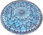 Vannitoa p&otilde;randamatt Foutastic Raiya 359CHL5193, sinine/valge, 160 cm x 160 cm