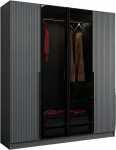 Riidekapp Kalune Design Kale Plus 7802, hall v., 52 cm x 180 cm x 210 cm