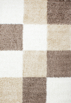 Vaip sise Ayyildiz Life Checked, valge v./pruun v./beež v., 110 cm x 60 cm
