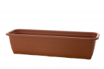 Lillepott Lamela 500-31, plastik, 50 cm x 18 cm, pruun v.