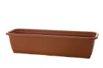 Lillepott Lamela 500-31, plastik, 50 cm x 18 cm, &Oslash; 50 cm, pruun v.