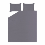 Voodipesukomplekt Domoletti Striped Grey, hall v., 50 x 70 cm, 200 x 220 cm, 3 os.