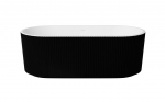 Vann, teisaldatav Besco Giuliana, 170 cm x 80 cm x 59 cm, ovaalne, must
