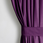 &Ouml;&ouml;kardin, lipsuga Restilo Velvet, violetne, 140 cm x 270 cm