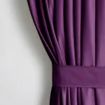 &Ouml;&ouml;kardin, lipsuga Restilo Velvet, violetne v., 140 cm x 270 cm