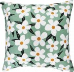 Dekoratiivpadjap&uuml;&uuml;r Douceur d`Interieur Darcy, valge v./must v./roheline v., 40 cm x 40 cm