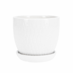 Lillepott Domoletti FP.0024.015.H.M, keraamiline, &Oslash; 15 cm, valge v.